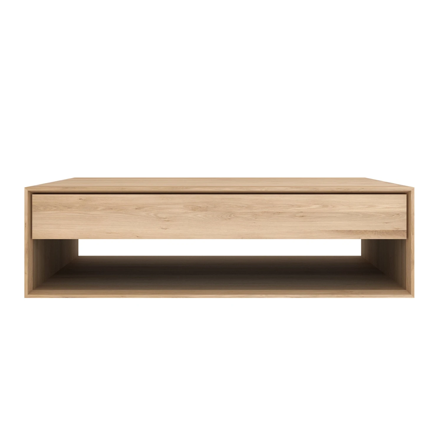 Ethnicraft Oak Nordic 1 Drawer Coffee Table - 120cm 1 Ethnicraft Oak Nordic 1 Drawer Coffee Table - 120cm