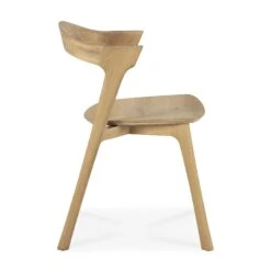 Ethnicraft Oak Bok Dining Chair -Trit Houses Shop 51490 50073 Oak Bok dining chair profile cut web