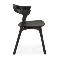 Ethnicraft Oak Bok Dining Chair -Trit Houses Shop 51491 Oak Bok black dining chair profile cut web