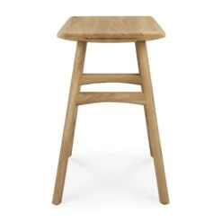 Ethnicraft Oak Osso Stool -Trit Houses Shop 53033 53035 Oak Osso stool profile cut WEB