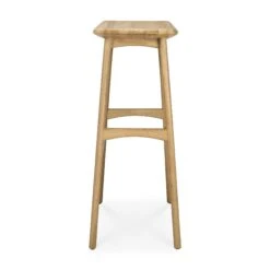 Ethnicraft Oak Osso Bar Stool 12 Ethnicraft Oak Osso Bar Stool -Trit Houses Shop 53034 Oak Osso bar stool profile cut web