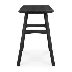 Ethnicraft Oak Osso Stool -Trit Houses Shop 53040 Oak Osso black stool profile cut WEB