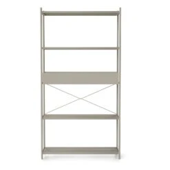Ferm LIVING Punctual Shelving System 33 Ferm LIVING Punctual Shelving System -Trit Houses Shop 5x1 perforated ShelfBox Light grey