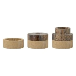 Bloomingville Dalin Sandstone Candlestick/Votive - Brown -Trit Houses Shop 82054423 1