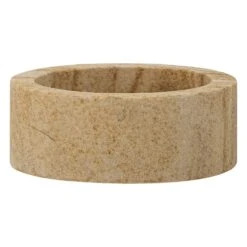 Bloomingville Dalin Sandstone Candlestick/Votive - Brown -Trit Houses Shop 82054423 3