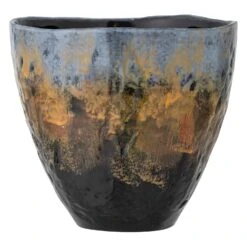 Bloomingville Bong Stoneware Flowerpot - Blue