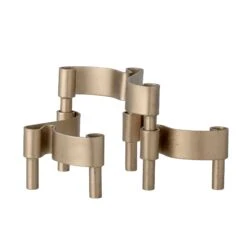 Bloomingville Kenja Metal Candle Holder - Brass -Trit Houses Shop 82059490 2