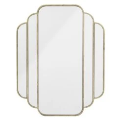 Bloomingville Mas Metal Wall Mirror - Brass