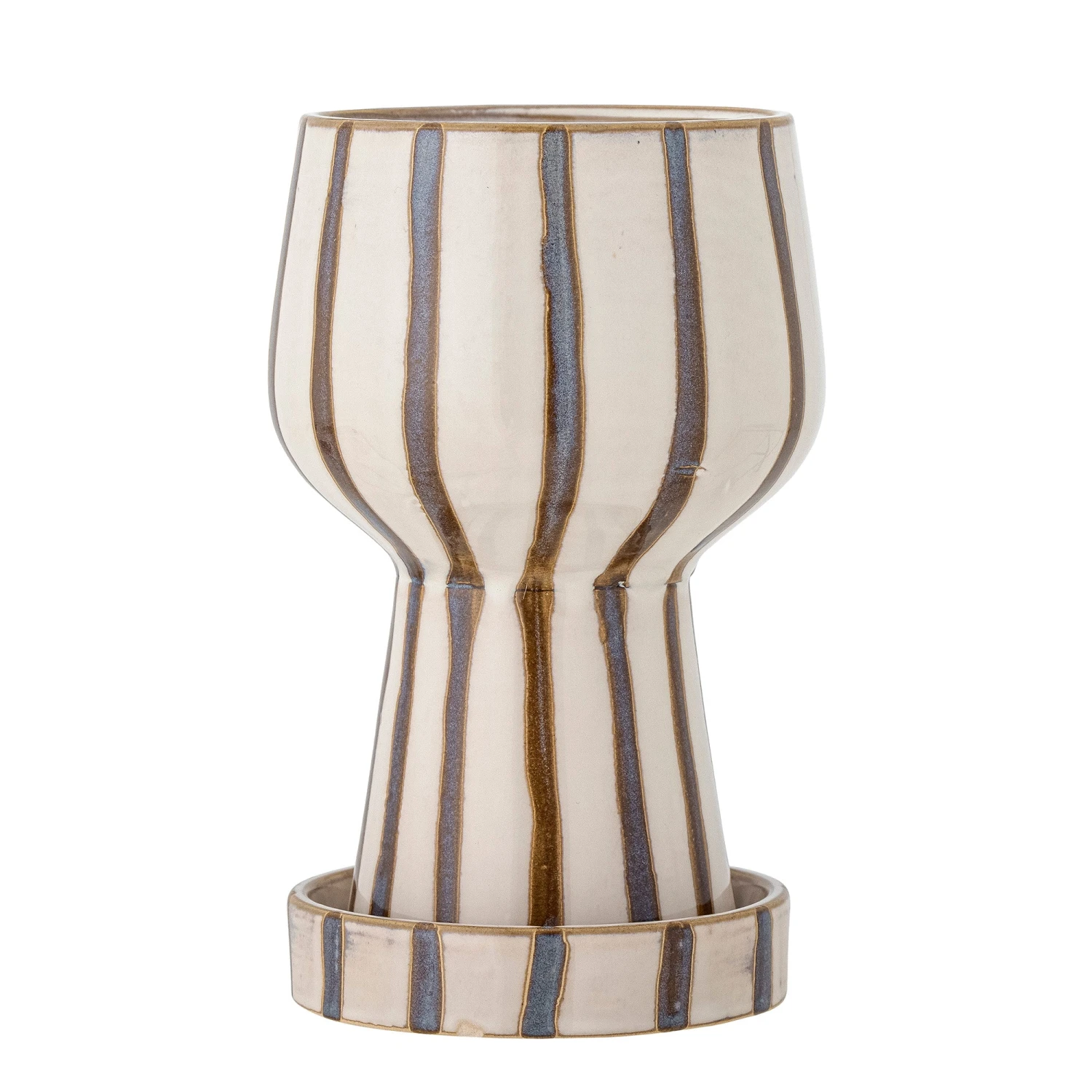 Bloomingville Agna Stoneware Flowerpot - Brown 1 Bloomingville Agna Stoneware Flowerpot - Brown