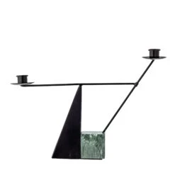 Bloomingville Jayda Iron Candle Holder - Green