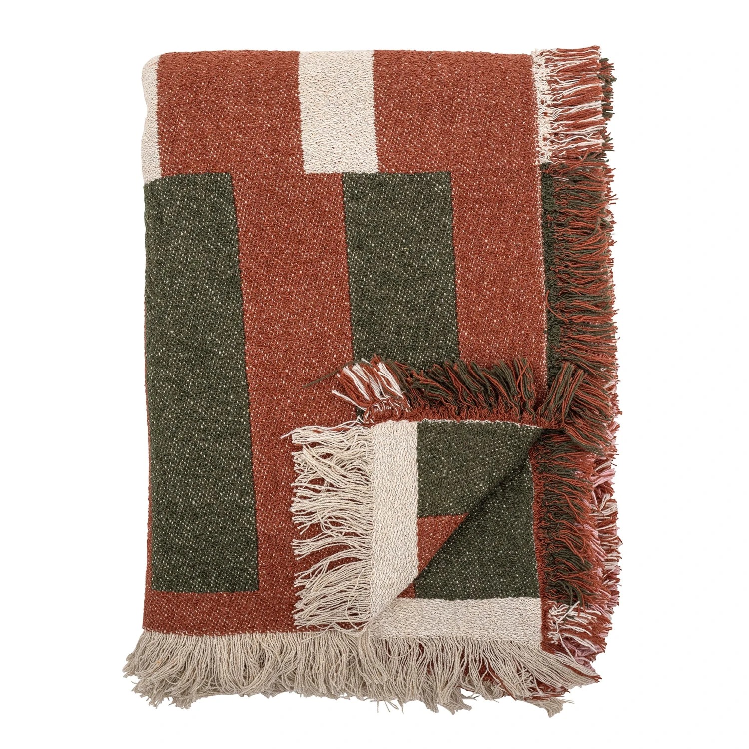 Bloomingville York Cotton Throw - Brown 1 Bloomingville York Cotton Throw - Brown