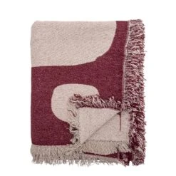 Bloomingville Olica Cotton Throw - Red