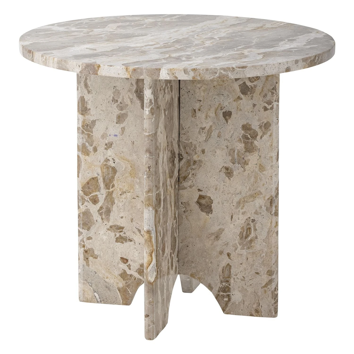 Bloomingville Jasmia Marble Side Table - Brown 2 Bloomingville Jasmia Marble Side Table - Brown - Image 2