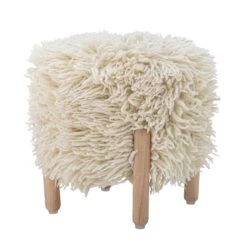 Bloomingville Lomba Wool Stool - Nature