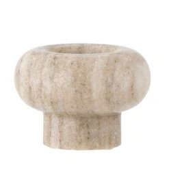Bloomingville Isabea Short Marble Votive - Nature