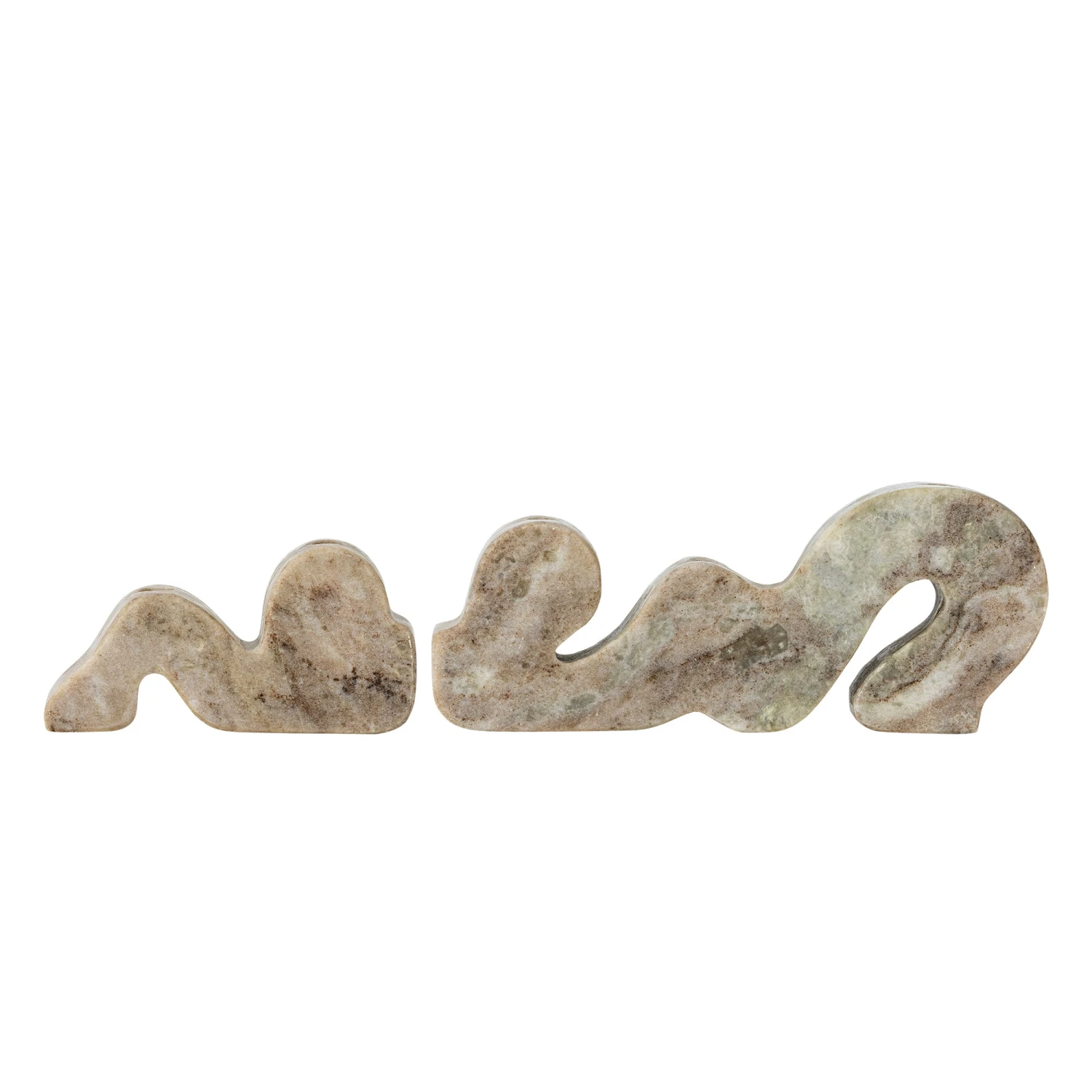 Bloomingville Liabella Marble Candle Holder - Grey - Set Of 2 2 Bloomingville Liabella Marble Candle Holder - Grey - Set Of 2 - Image 2