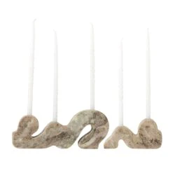 Bloomingville Liabella Marble Candle Holder - Grey - Set Of 2 5 Bloomingville Liabella Marble Candle Holder - Grey - Set Of 2 -Trit Houses Shop 82068441 2