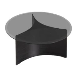 Arc Table 30 Arc Table -Trit Houses Shop Arc Tinted black glass Medium table V1 300 dpi web