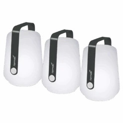 Fermob Balad Lamp Set Of 3 12 Fermob Balad Lamp Set Of 3 -Trit Houses Shop BALAD H.12 CARBONE