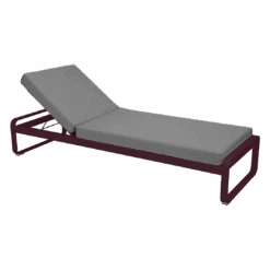 Fermob Bellevie Sunlounger -Trit Houses Shop BELLEVIE BDS GF CERISE NOIRE
