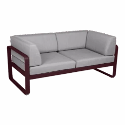 Fermob Bellevie 2 Seater Club Sofa 35 Fermob Bellevie 2 Seater Club Sofa -Trit Houses Shop BELLEVIE CANAPE CLUB 2PL GF CERISE NOIRE