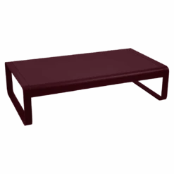 Fermob Bellevie Large Low Table -Trit Houses Shop BELLEVIE GRANDE TABLE BASSE 138X80 CERISE NOIRE