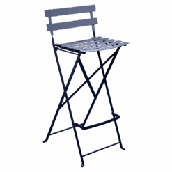 Fermob Bistro Foldable Bar Chair 22 Fermob Bistro Foldable Bar Chair -Trit Houses Shop BISTRO CHAISE DE BAR BLEU ABYSSE