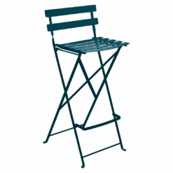 Fermob Bistro Foldable Bar Chair 23 Fermob Bistro Foldable Bar Chair -Trit Houses Shop BISTRO CHAISE DE BAR BLEU ACAPULCO