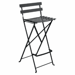 Fermob Bistro Foldable Bar Chair 26 Fermob Bistro Foldable Bar Chair -Trit Houses Shop BISTRO CHAISE DE BAR CARBONE