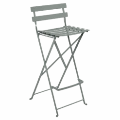 Fermob Bistro Foldable Bar Chair 32 Fermob Bistro Foldable Bar Chair -Trit Houses Shop BISTRO CHAISE DE BAR GRIS LAPILLI