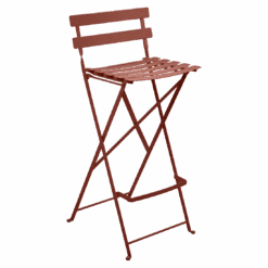 Fermob Bistro Foldable Bar Chair 37 Fermob Bistro Foldable Bar Chair -Trit Houses Shop BISTRO CHAISE DE BAR OCRE ROUGE
