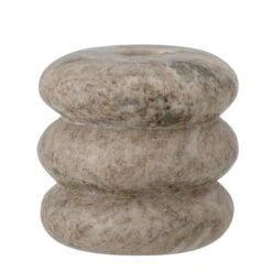 Bloomingville Madisson Marble Tall Candlestick - Brown