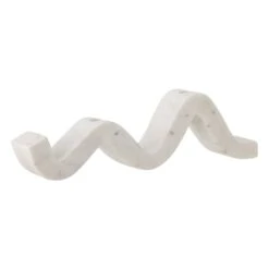 Bloomingville Peggy Marble Candle Holder - White