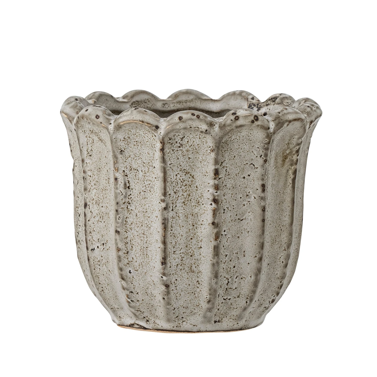 Bloomingville Chaca Stoneware Flowerpot - Grey 1 Bloomingville Chaca Stoneware Flowerpot - Grey