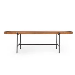DBodhi Coco Oval Coffee Table - Rectangular Legs