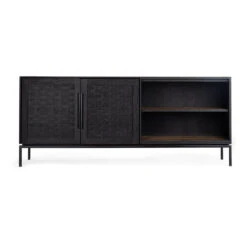DBodhi Karma Charcoal Low Dresser - 2 Doors/2 Shelves -Trit Houses Shop CH530054. 1