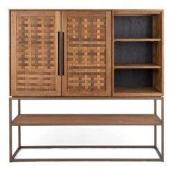 DBodhi Karma Cabinet - 2 Doors/3 Shelves/1 Open Rack