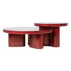 Cleo Coffee Table 33 Cleo Coffee Table -Trit Houses Shop CoraSideTable CleoCoffeeTableCrimson1