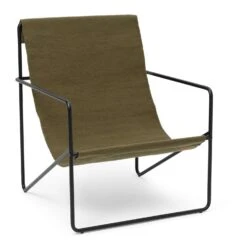 Ferm LIVING Desert Lounge Chair -Trit Houses Shop Desert Lounge Chair Black Olive 2