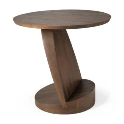 Ethnicraft Teak Oblic Side Table -Trit Houses Shop ETH B03 1 032 Brown 01