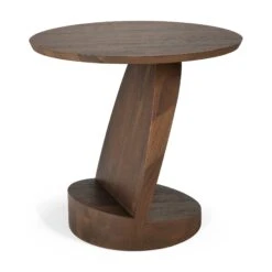 Ethnicraft Teak Oblic Side Table -Trit Houses Shop ETH B03 1 032 Brown 02