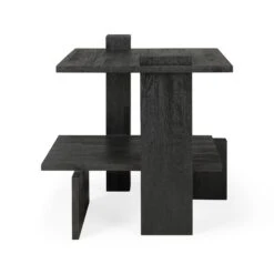 Ethnicraft Teak Abstract Side Table 10 Ethnicraft Teak Abstract Side Table -Trit Houses Shop ETH B03 1 046 Black 04