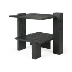 Ethnicraft Teak Abstract Side Table 11 Ethnicraft Teak Abstract Side Table -Trit Houses Shop ETH B03 1 046 Black 05