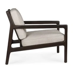 Ethnicraft Mahogany Jack Lounge Chair -Trit Houses Shop ETH C01 1 011 Ivory Fabric 03