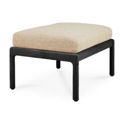 Ethnicraft Teak Jack Outdoor Foot Stool 25 Ethnicraft Teak Jack Outdoor Foot Stool -Trit Houses Shop ETH C04 1 021 Natural Black 02