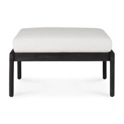 Ethnicraft Teak Jack Outdoor Foot Stool 28 Ethnicraft Teak Jack Outdoor Foot Stool -Trit Houses Shop ETH C04 1 021 Off White Black 01