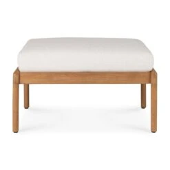 Ethnicraft Teak Jack Outdoor Foot Stool 30 Ethnicraft Teak Jack Outdoor Foot Stool -Trit Houses Shop ETH C04 1 021 Off White Teak 01