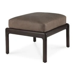Ethnicraft Mahogany Jack Foot Stool 18 Ethnicraft Mahogany Jack Foot Stool -Trit Houses Shop ETH C04 1 021 Terra Nubuck Leather 02