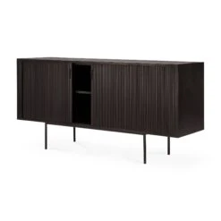 Ethnicraft Mahogany Roller Max Sideboard - 2 Doors 13 Ethnicraft Mahogany Roller Max Sideboard - 2 Doors -Trit Houses Shop ETH D01 1 057 Dark Brown 168cm 02