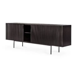 Ethnicraft Mahogany Roller Max Sideboard - 2 Doors 16 Ethnicraft Mahogany Roller Max Sideboard - 2 Doors -Trit Houses Shop ETH D01 1 057 Dark Brown 224cm 02